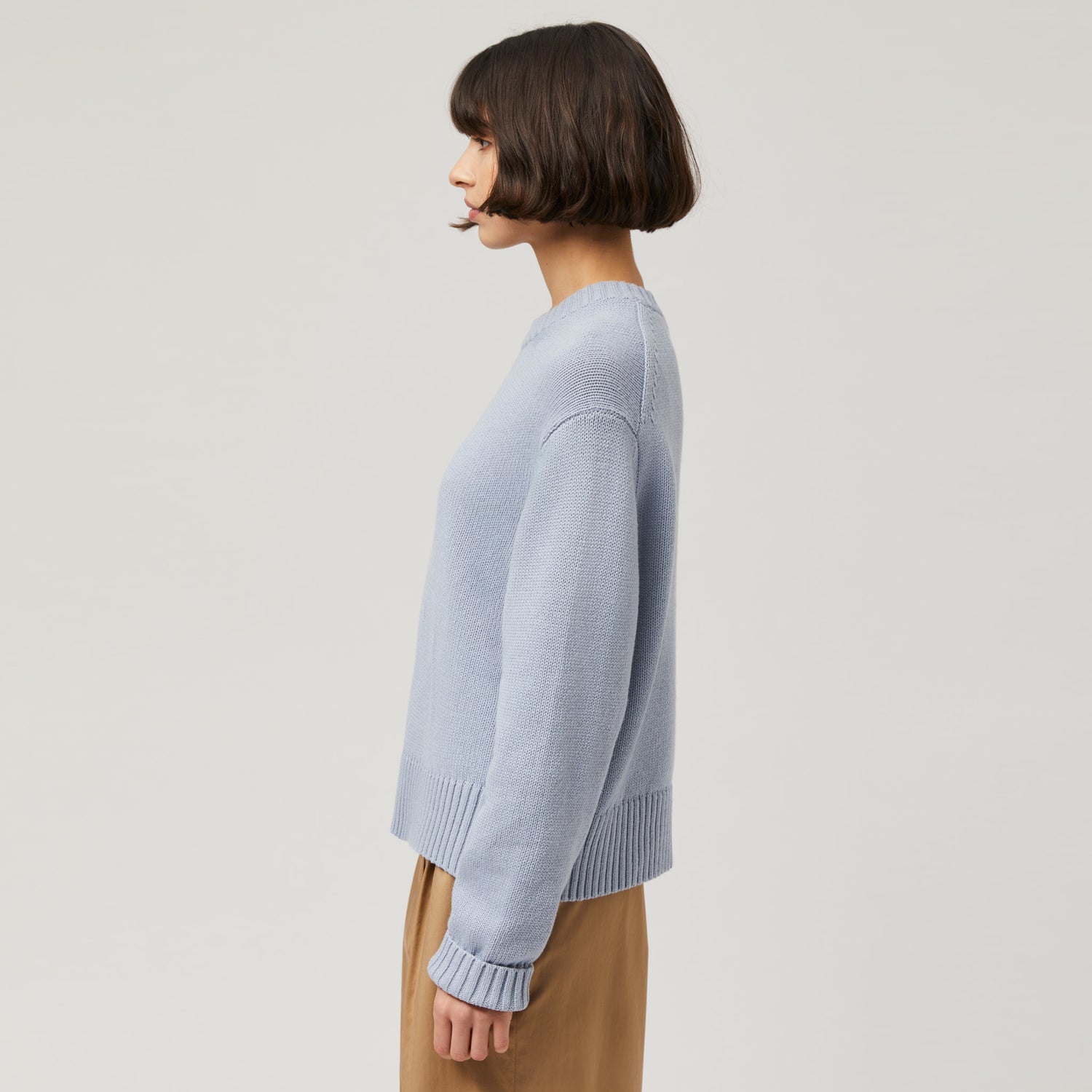 Women's Cotton-Cashmere Crewneck Sweater