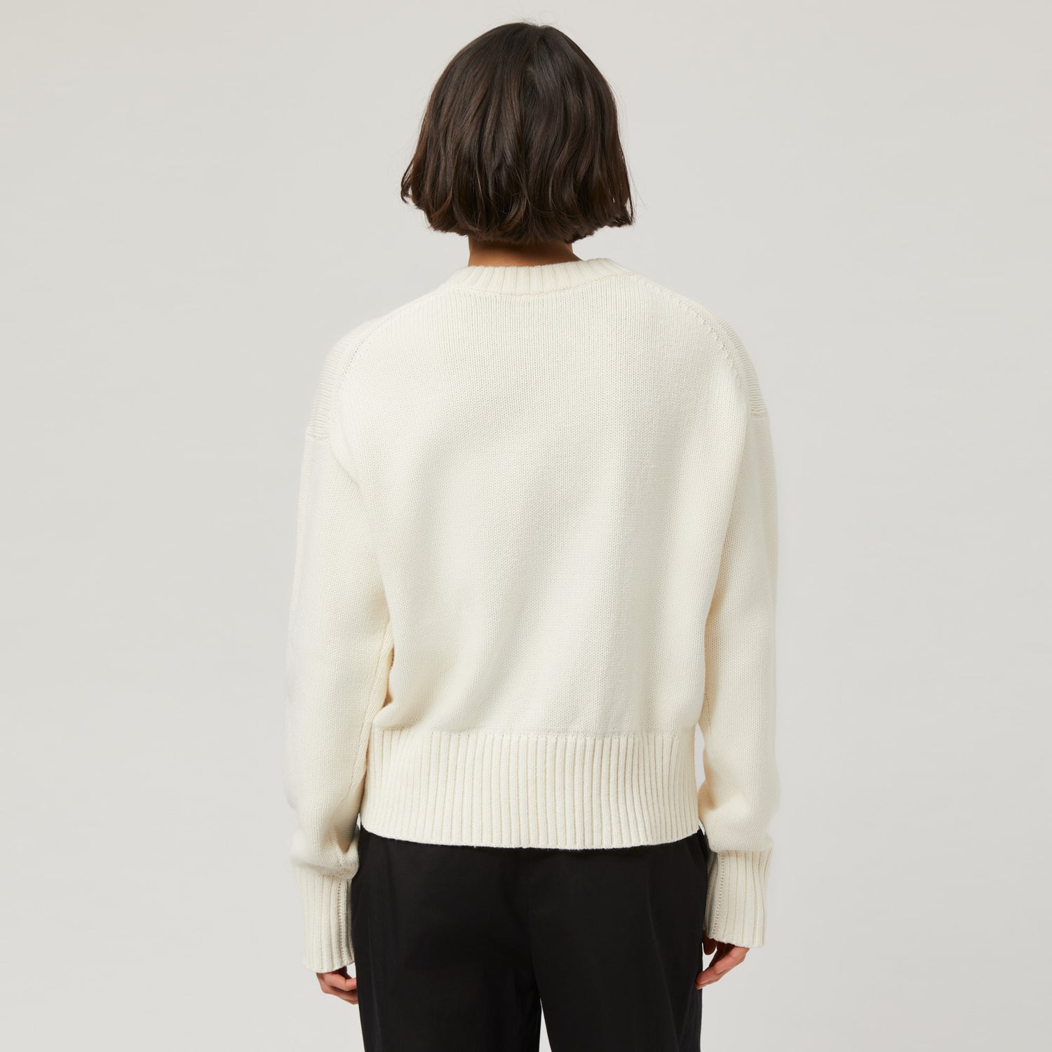 Women's Cotton-Cashmere Crewneck Sweater