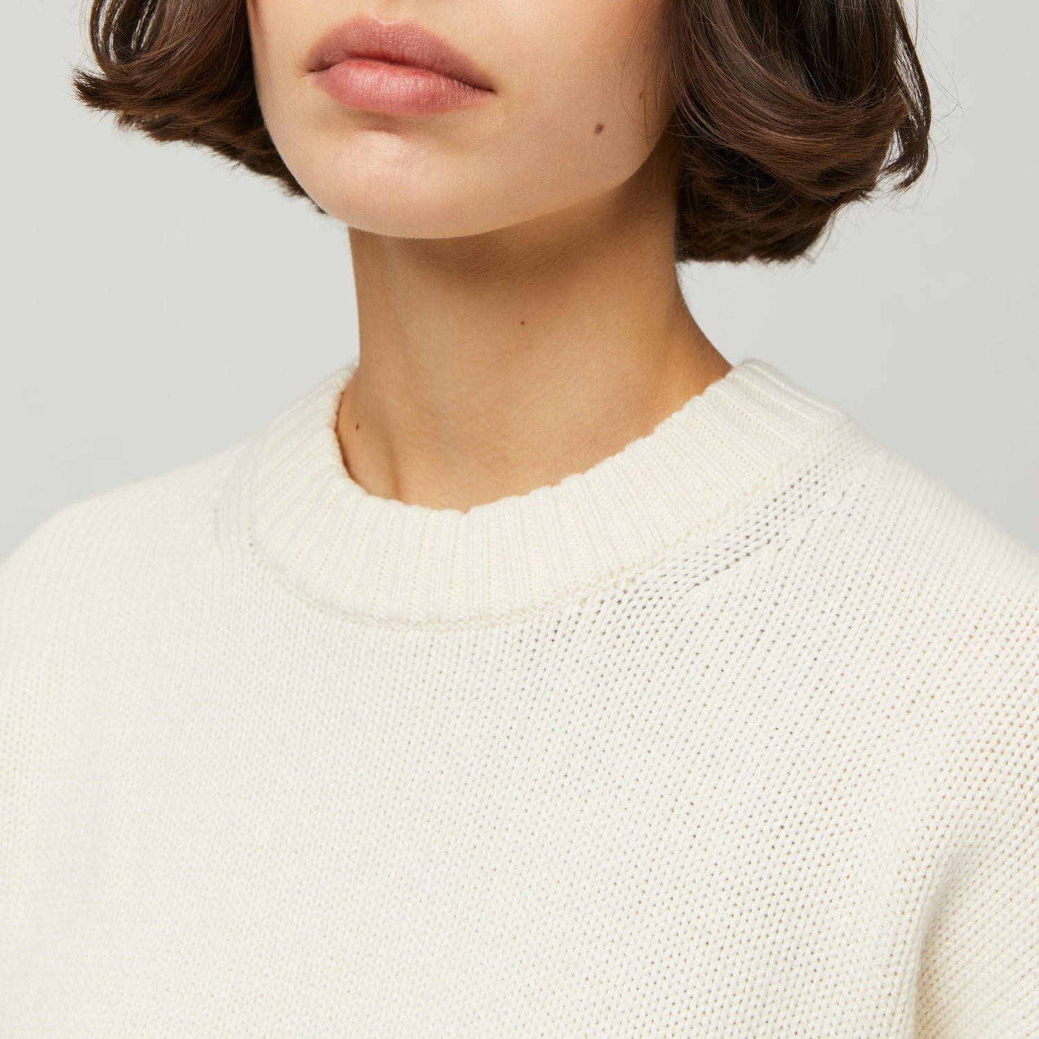 Women's Cotton-Cashmere Crewneck Sweater
