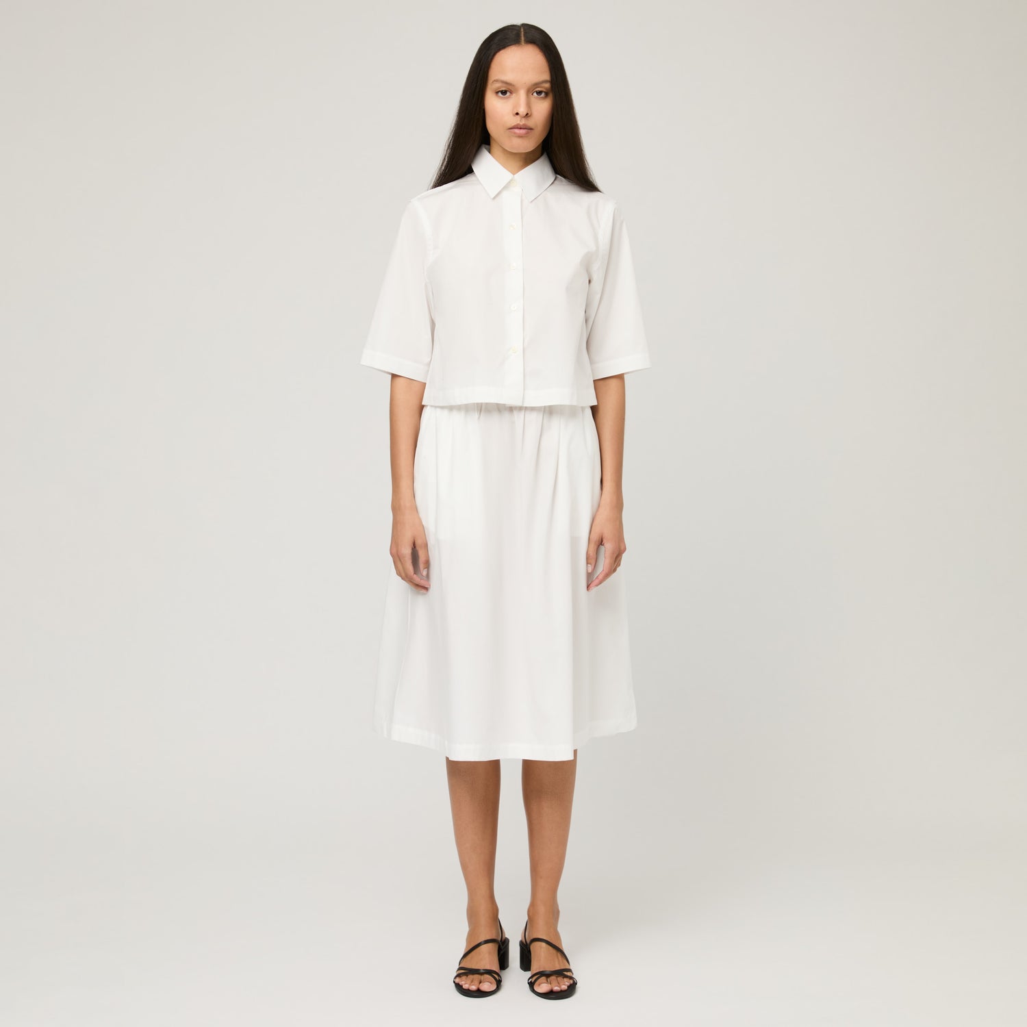 Women's Cotton-Poplin Skirt