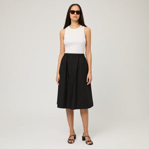 Women's Cotton-Poplin Skirt