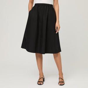 Women's Cotton-Poplin Skirt