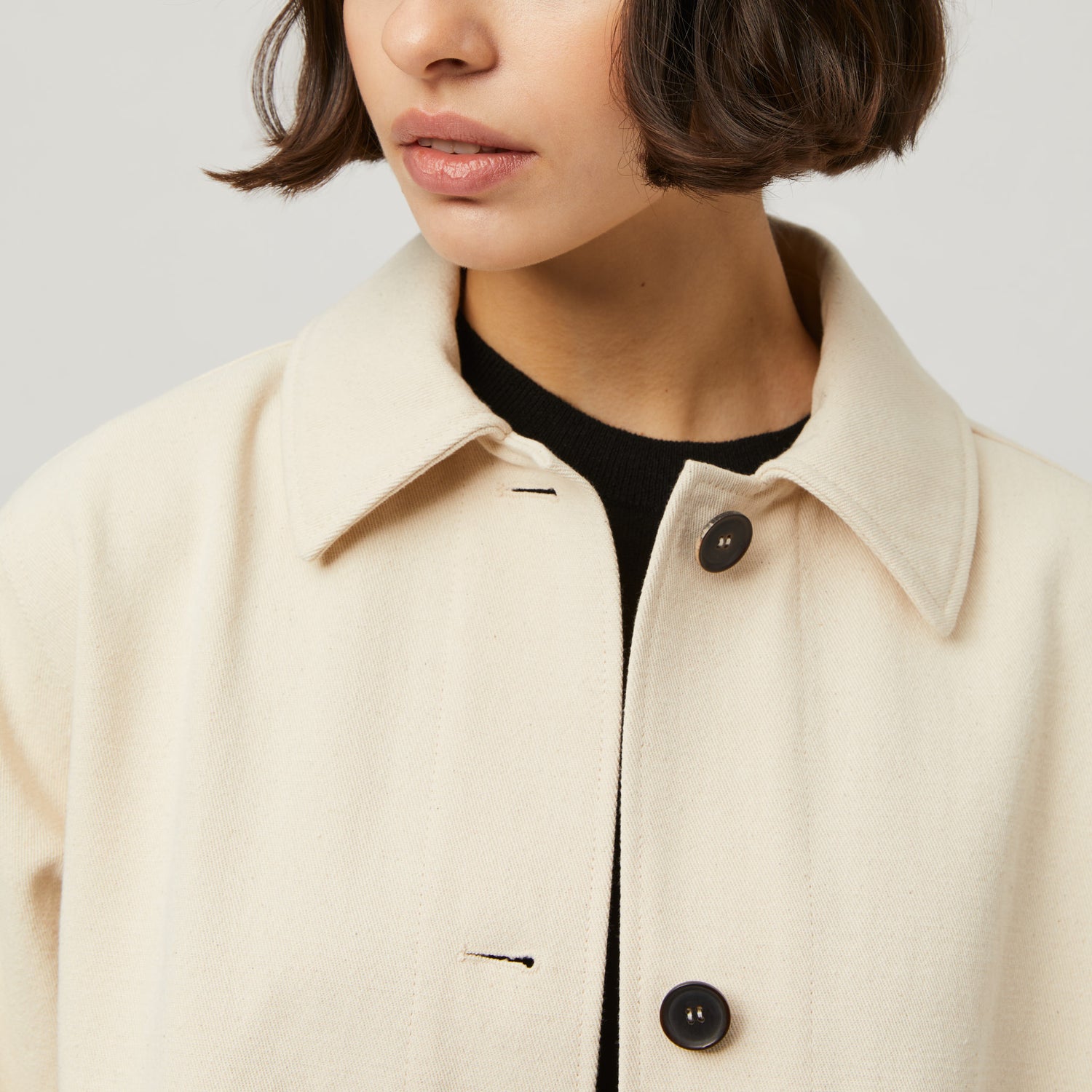 Women's Ecru Denim Utility Jacket