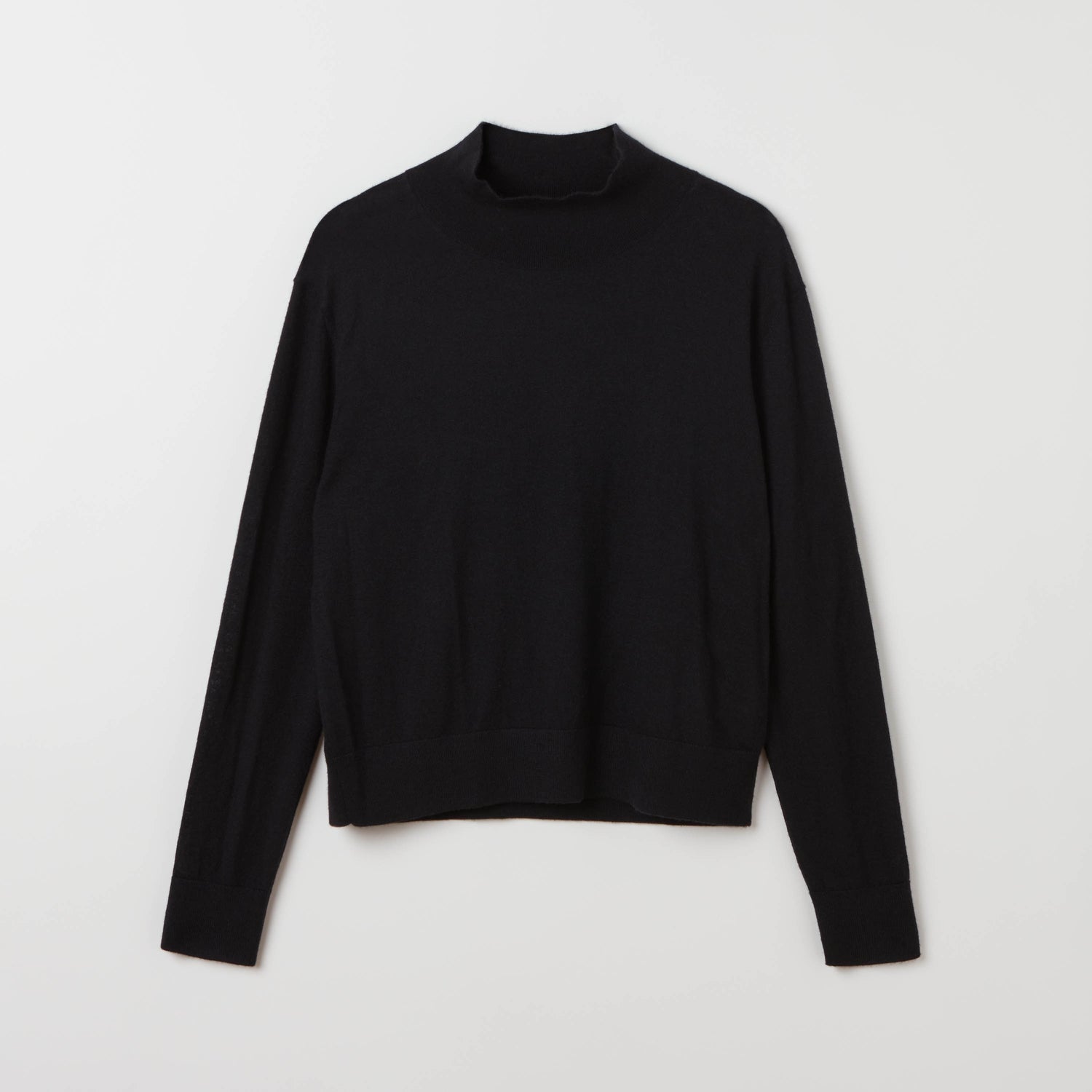 Women's Fine Knit Cashmere High Neck Sweater
