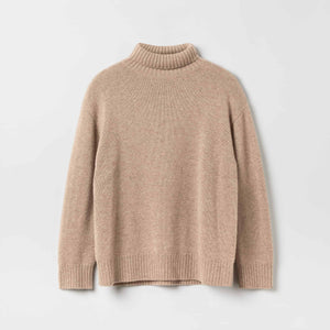 Women's Heavy-Knit Cashmere Roll Neck