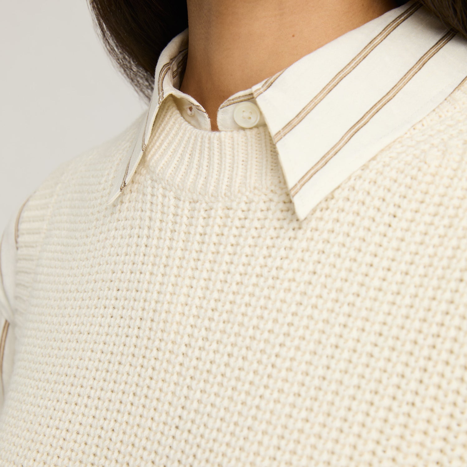 Women's Knitted Cotton-Cashmere Vest