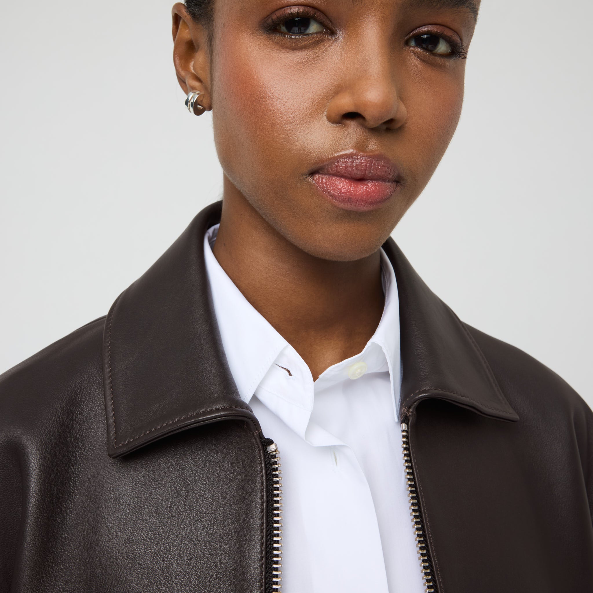 Women's Leather Jacket | Chrome‑Free Lamb | Regular Fit – Singular