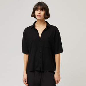 Women's Relaxed Cashmere Silk Shirt