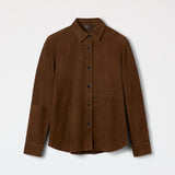 Women's Relaxed Suede Shirt