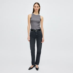 Women's Ribbed Cashmere-Silk Tank Top