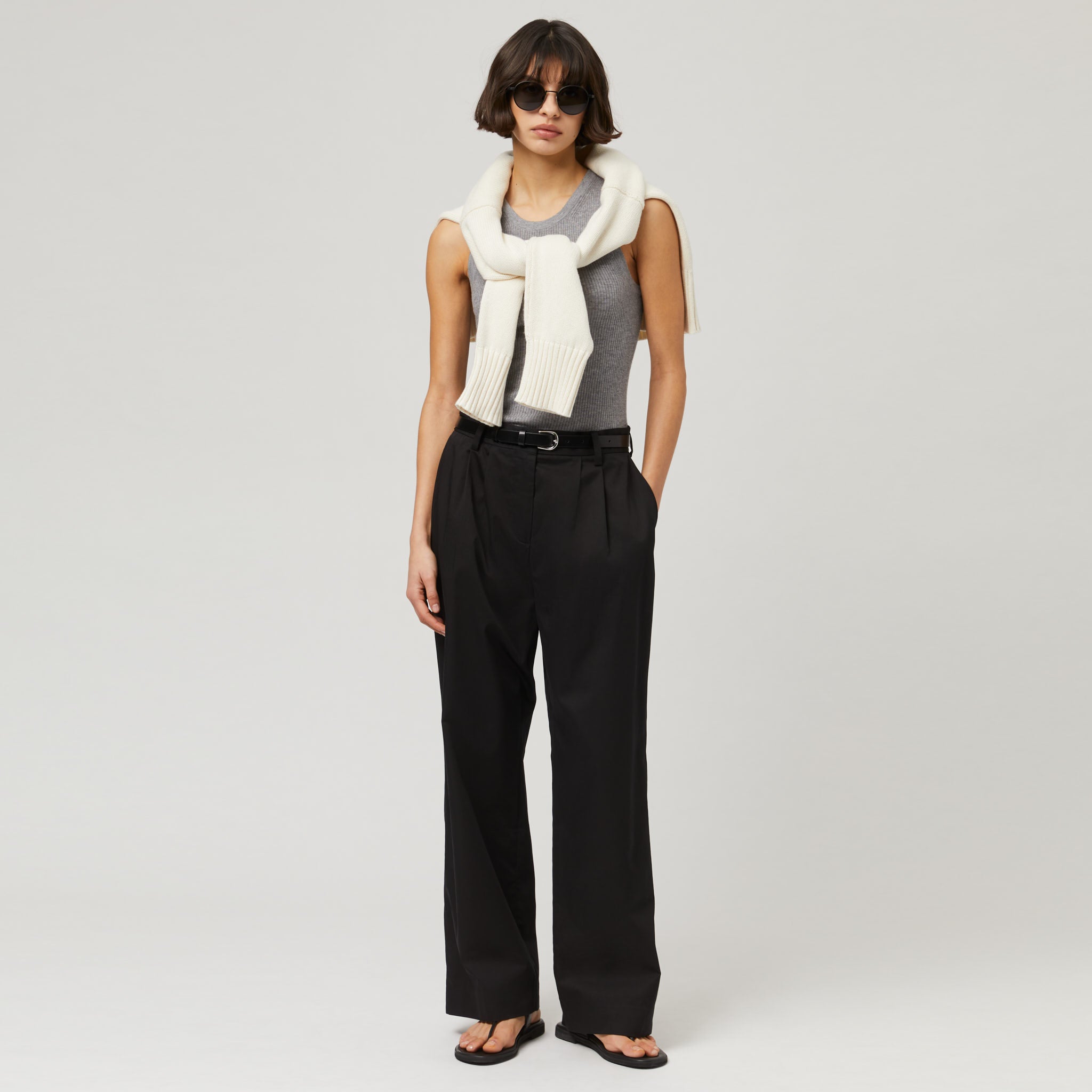 Silk Cotton Trousers High-Waisted Comfort True Luxury