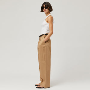Women's Silk Cotton High Waisted Trousers