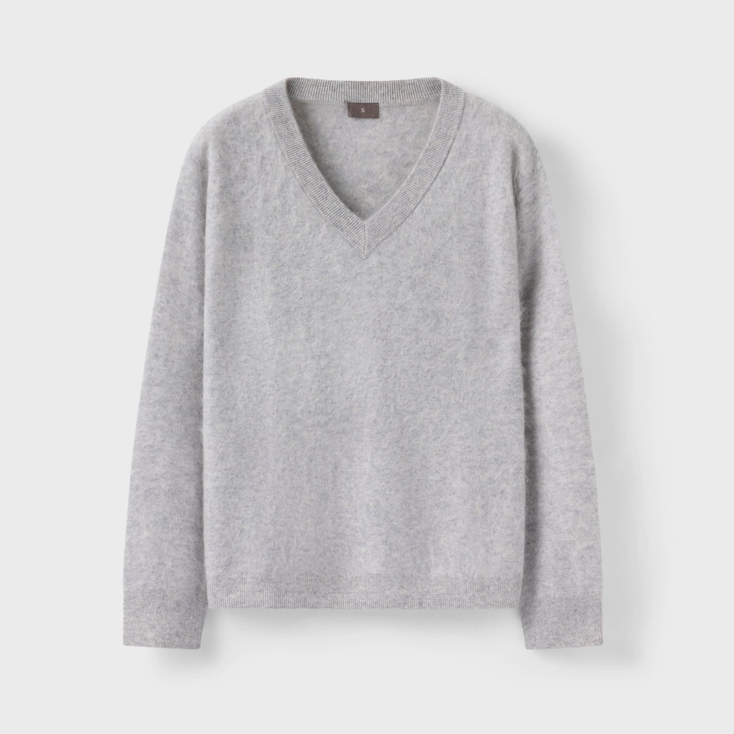 Women's Brushed Cashmere V-neck Sweater