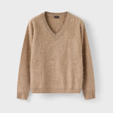 Women's Brushed Cashmere V-neck Sweater