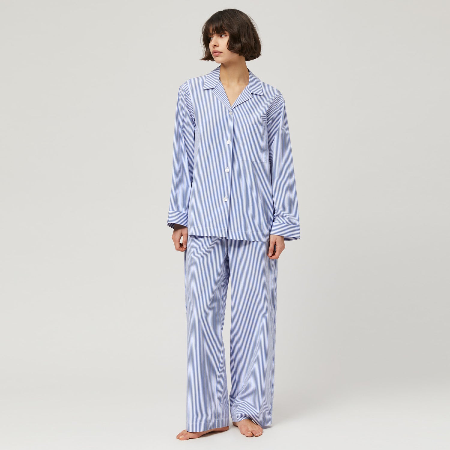 Women's Cotton-Poplin Pyjama Shirt