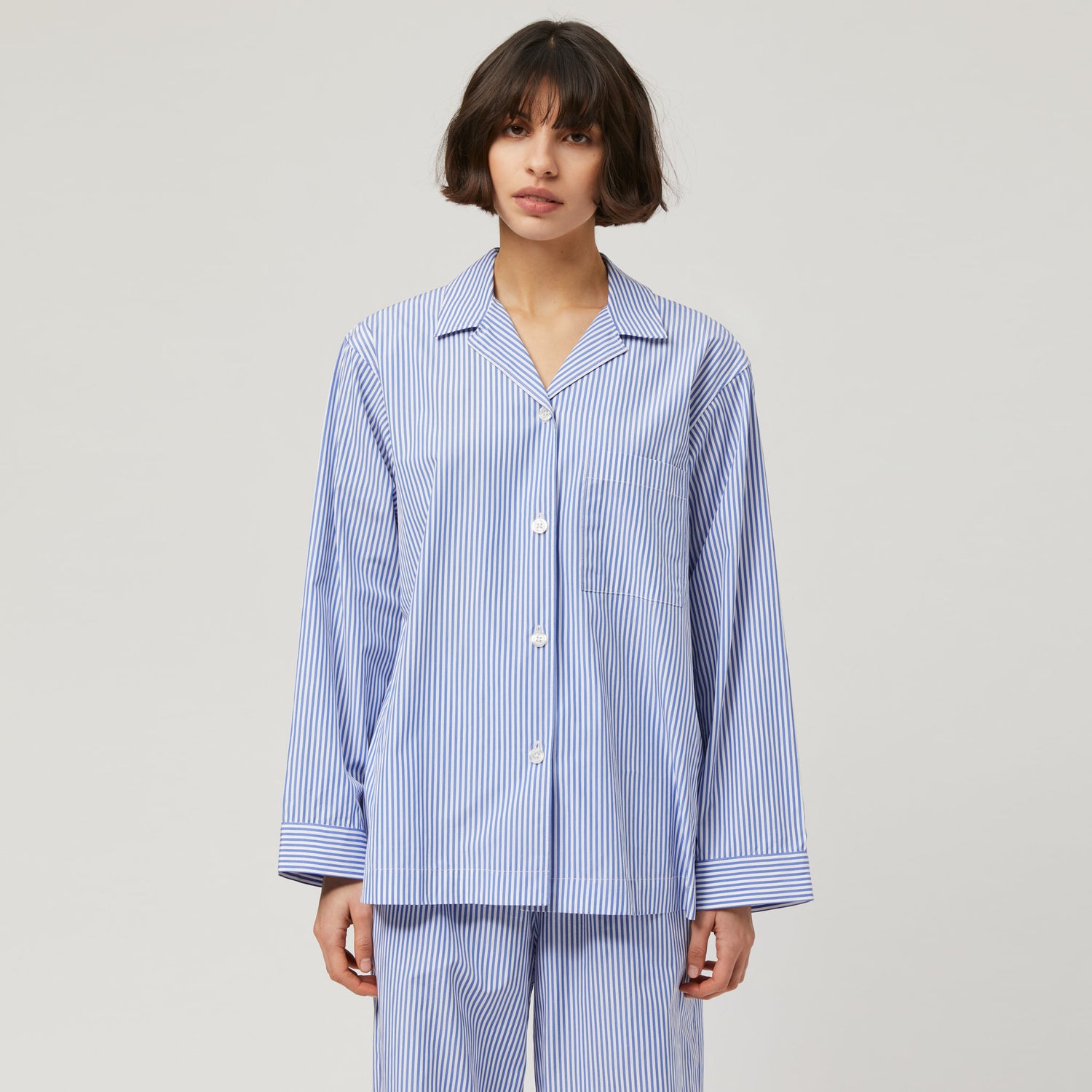 Women's Cotton-Poplin Pyjama Shirt