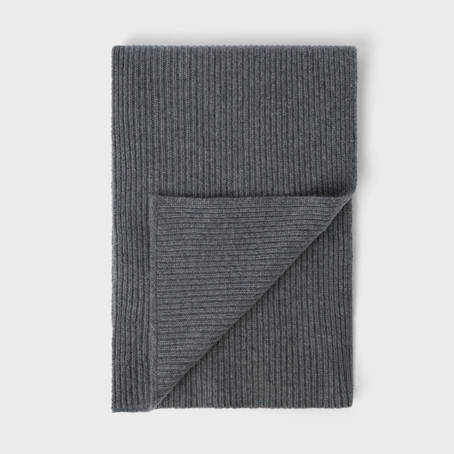 Classic Cashmere Ribbed Scarf