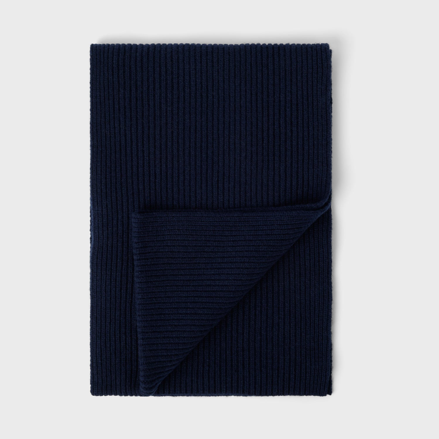 Classic Cashmere Ribbed Scarf