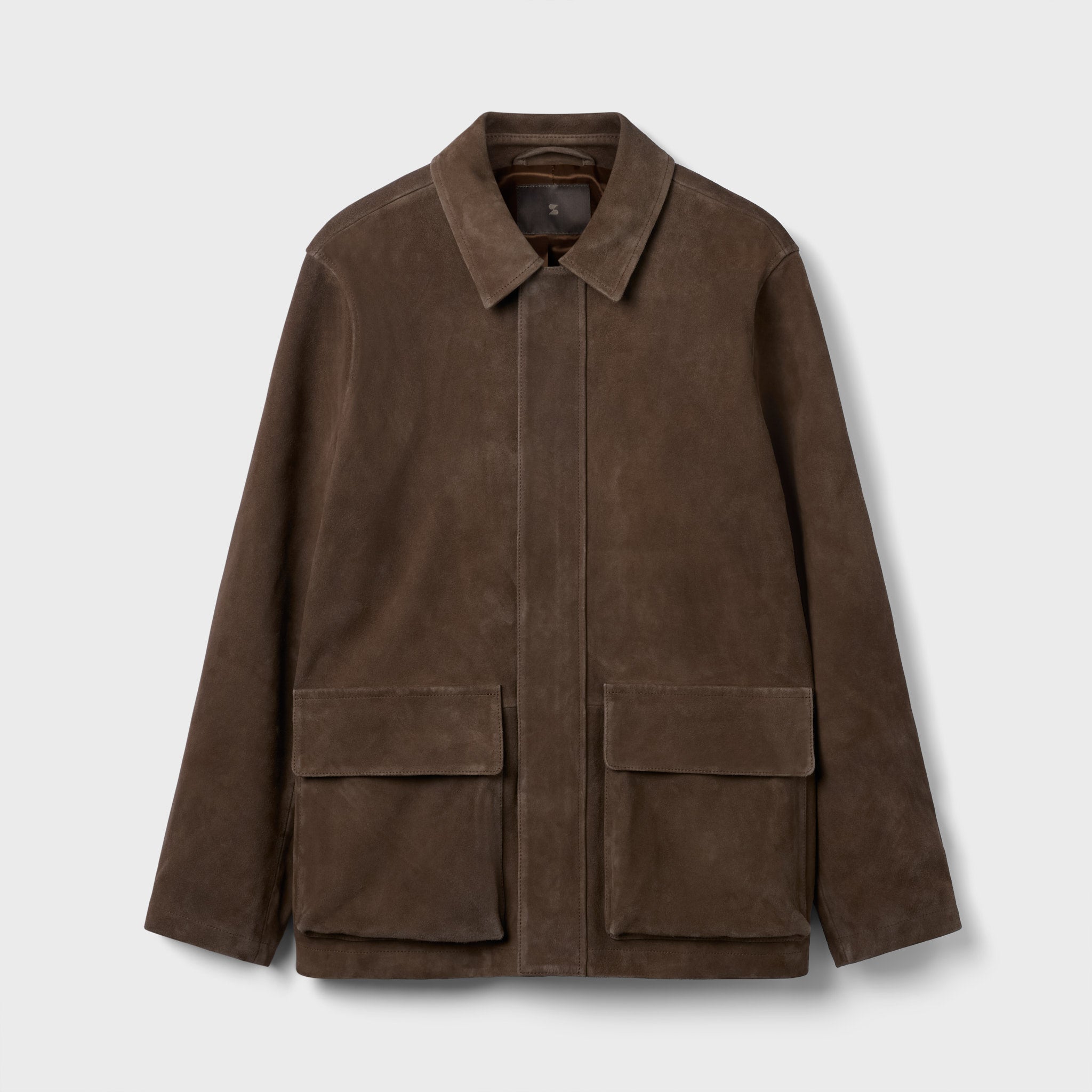Men's Suede Field Jacket | Chrome‑Free Goatskin | Refined