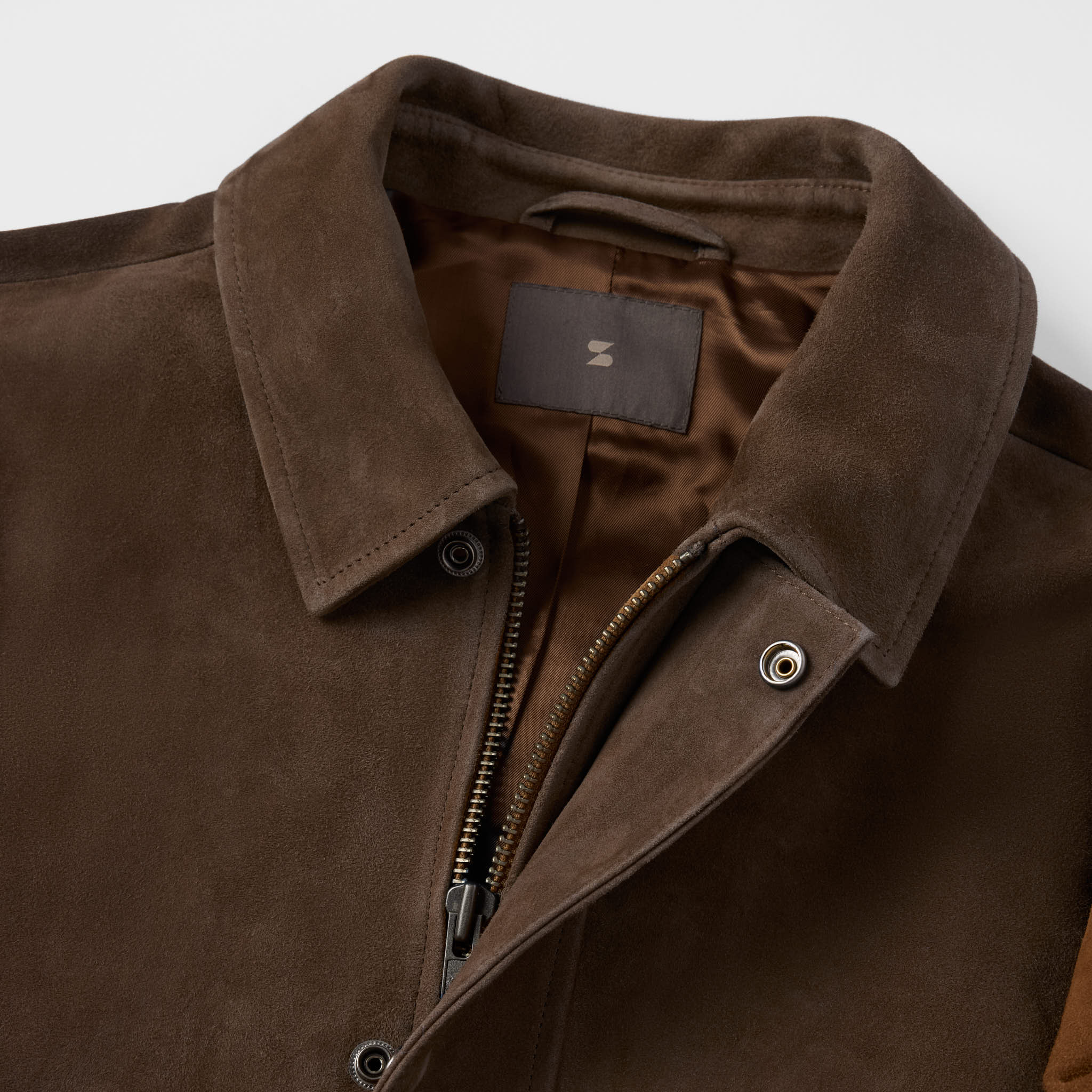 Men's Suede Field Jacket | Chrome‑Free Goatskin | Refined