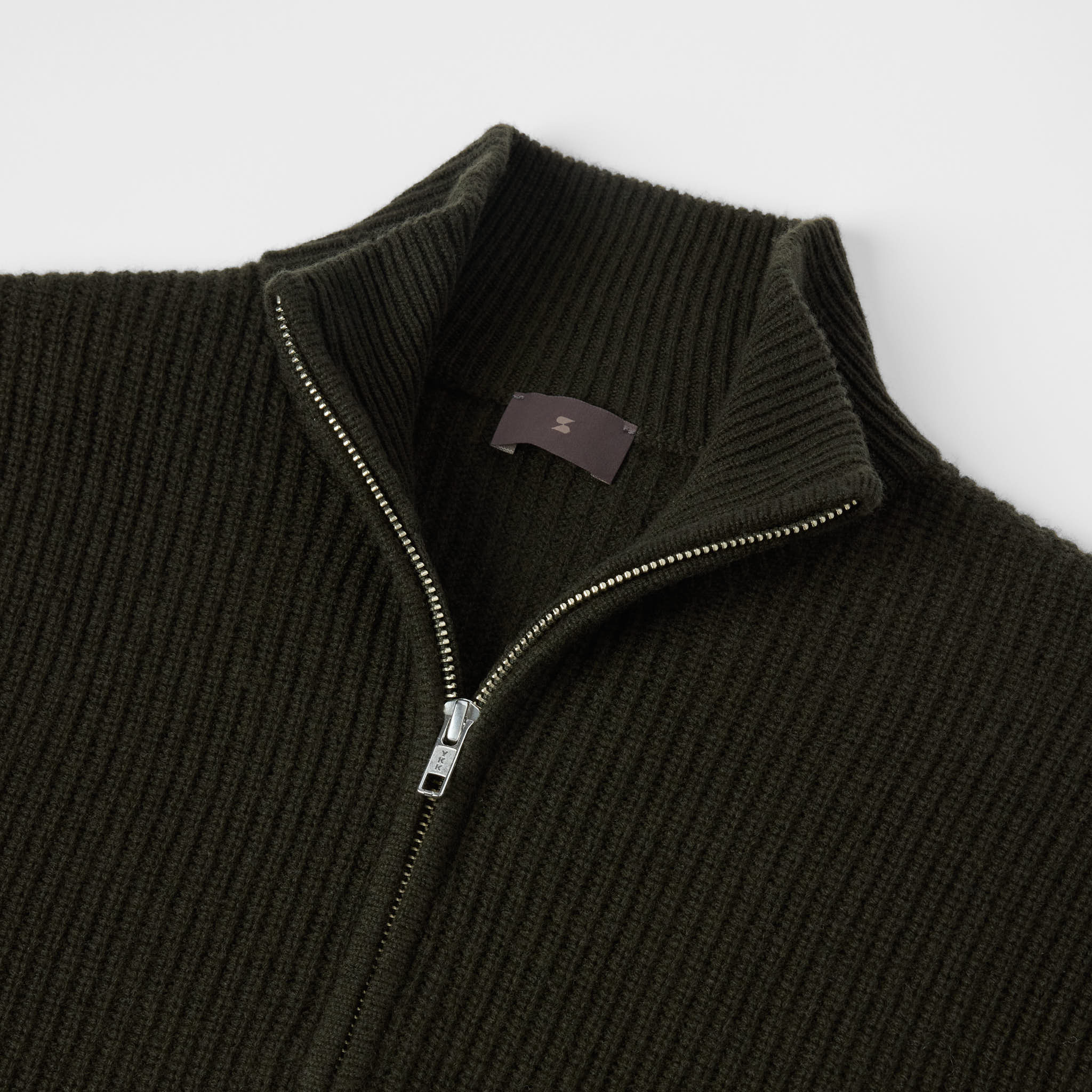 Wool-Cashmere Half Zip Sweater | 70% Wool 30% Cashmere | Regular