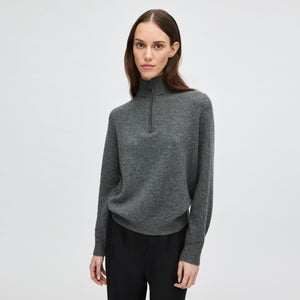 Women's Cashmere Half Zip Sweater