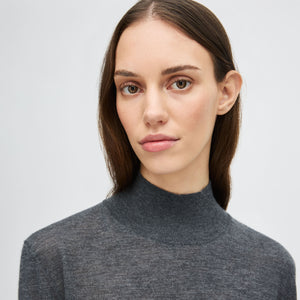 Women's Fine Knit Cashmere High Neck Sweater