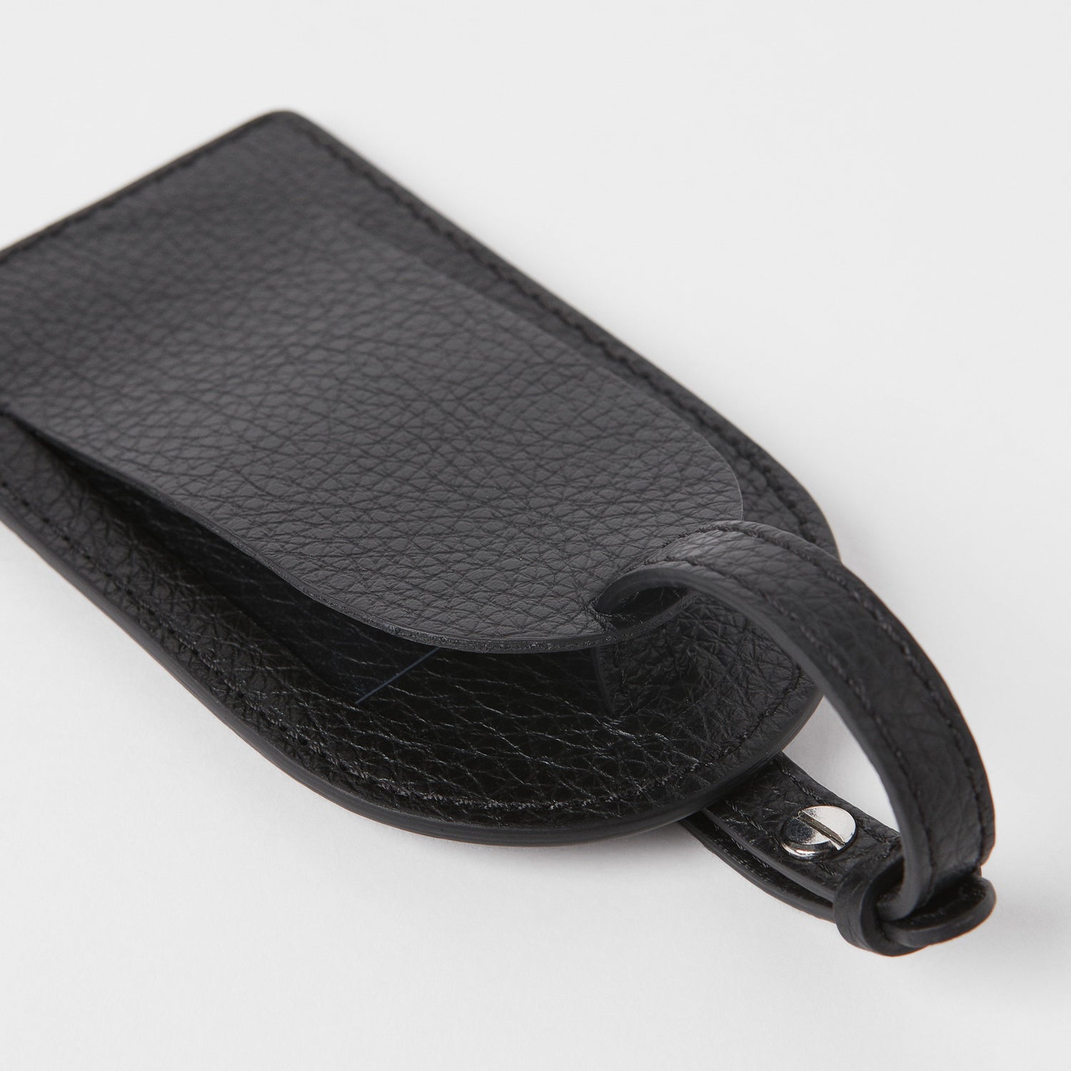 Full-Grain Leather Luggage Tag