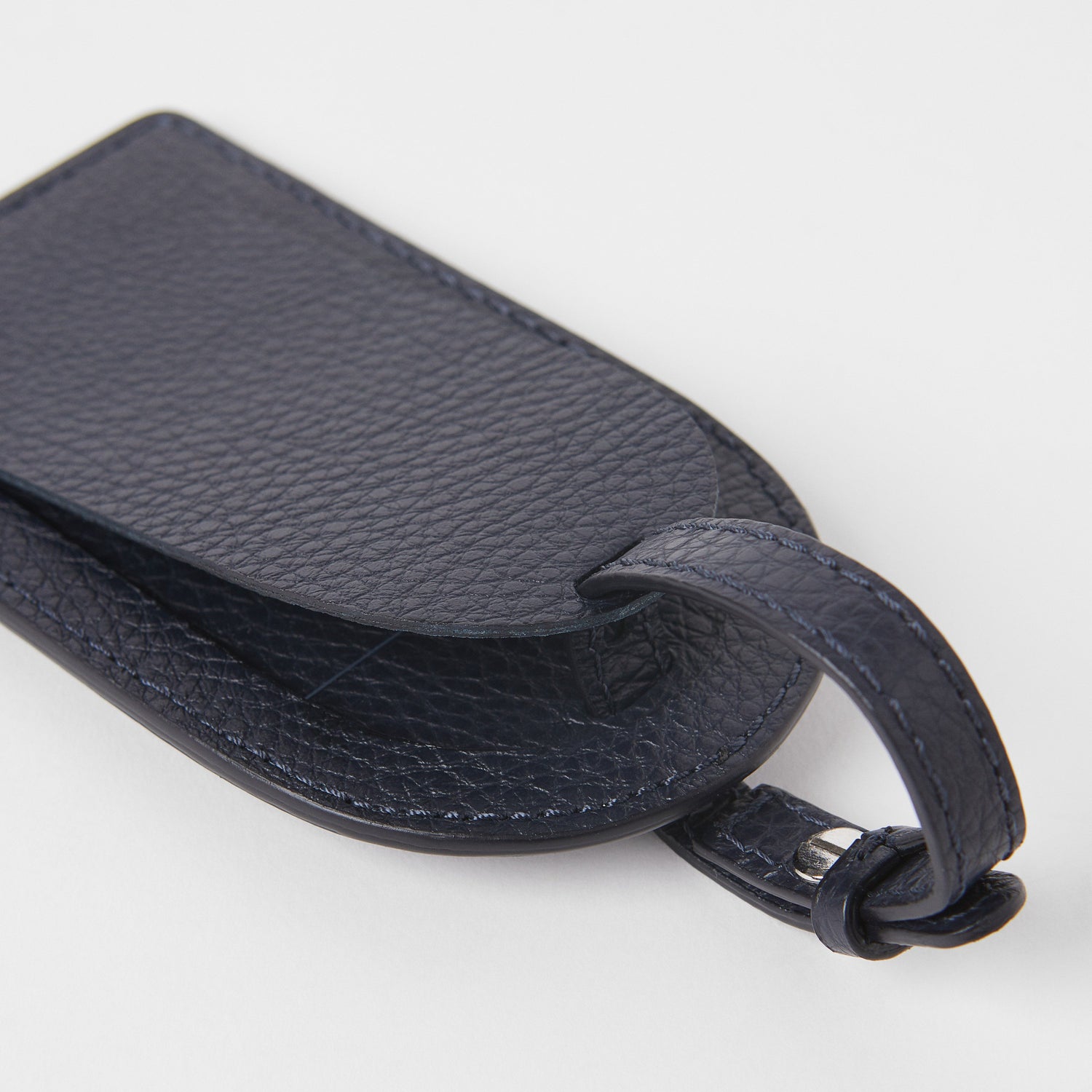 Full-Grain Leather Luggage Tag