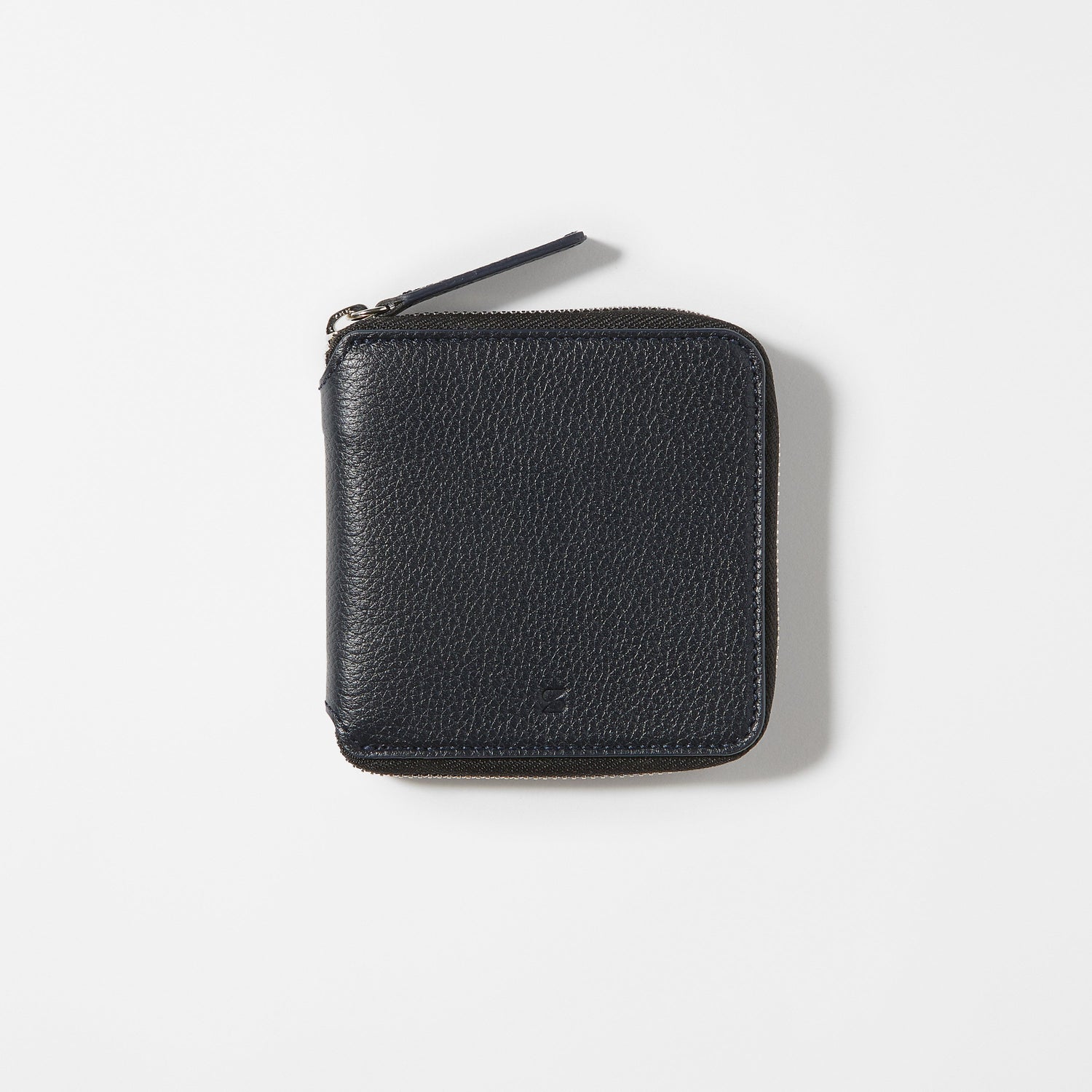 Square Full-Grain Leather Wallet