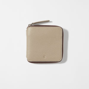 Square Full-Grain Leather Wallet