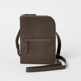 Full-Grain Leather Crossbody Wallet