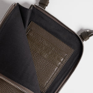 Full-Grain Leather Crossbody Wallet