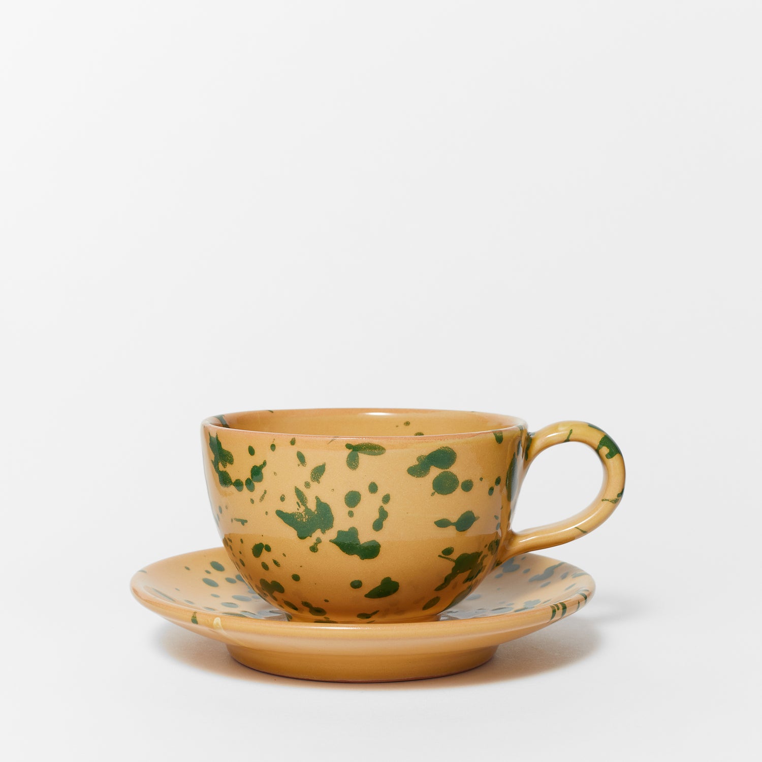 Ceramic Large cup with saucer