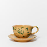 Ceramic Large cup with saucer