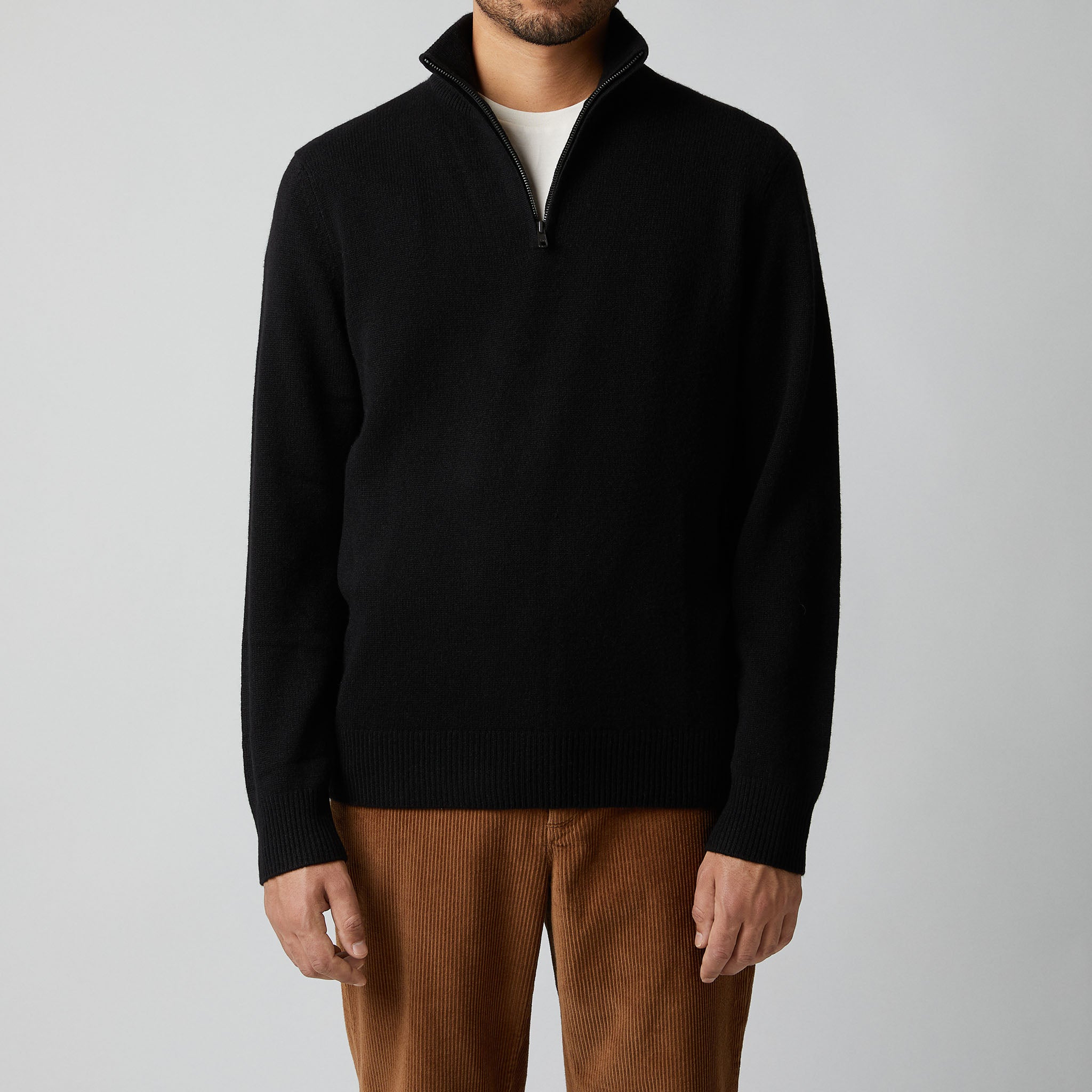 Cashmere half zip outlet