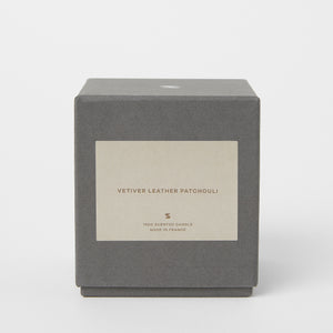 Scented Candle Vetiver Leather Patchouli