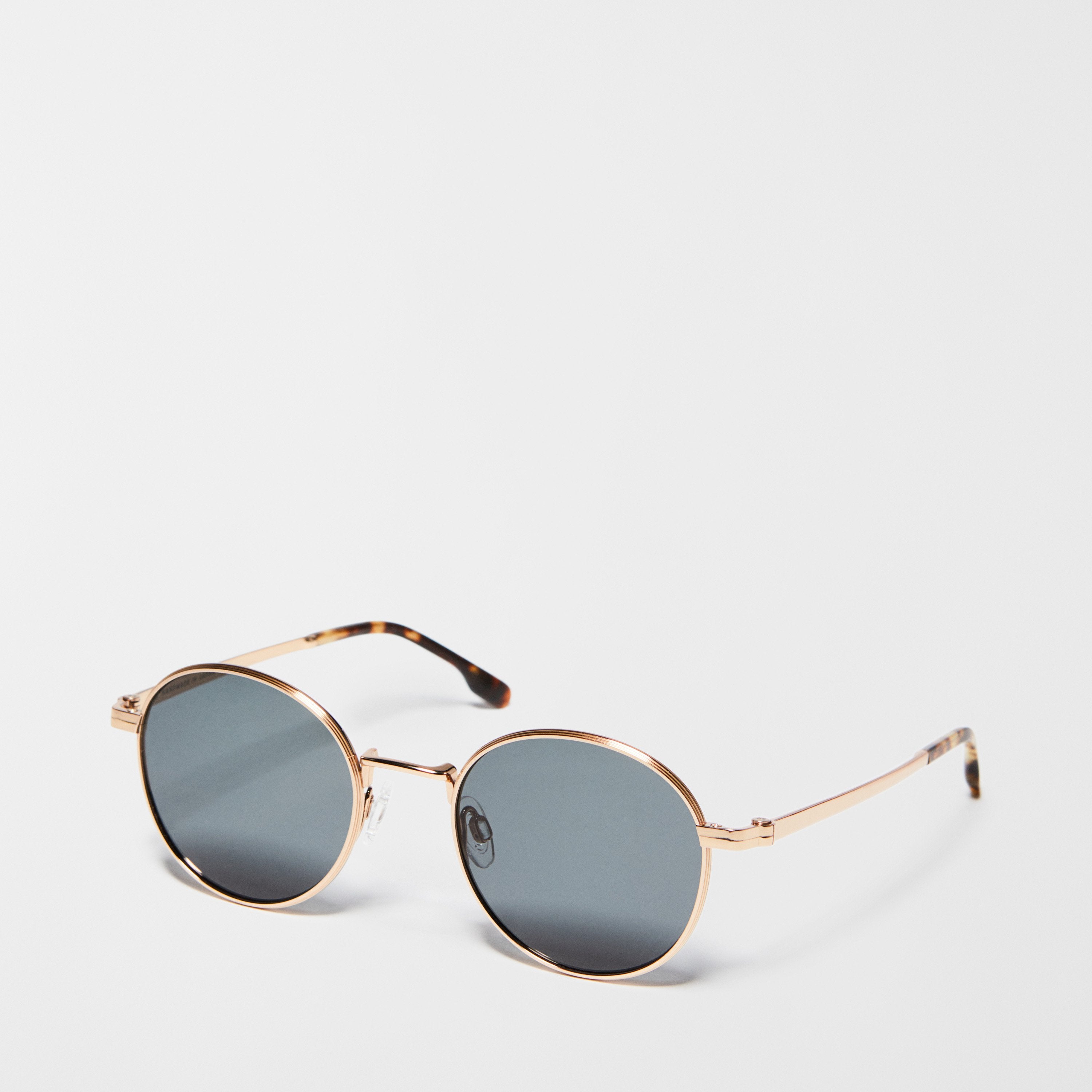 小物 hobo ROUND FRAME SUNGLASSES TITANIUM Sunglasses With Round Frames - Titanium - Singular Society