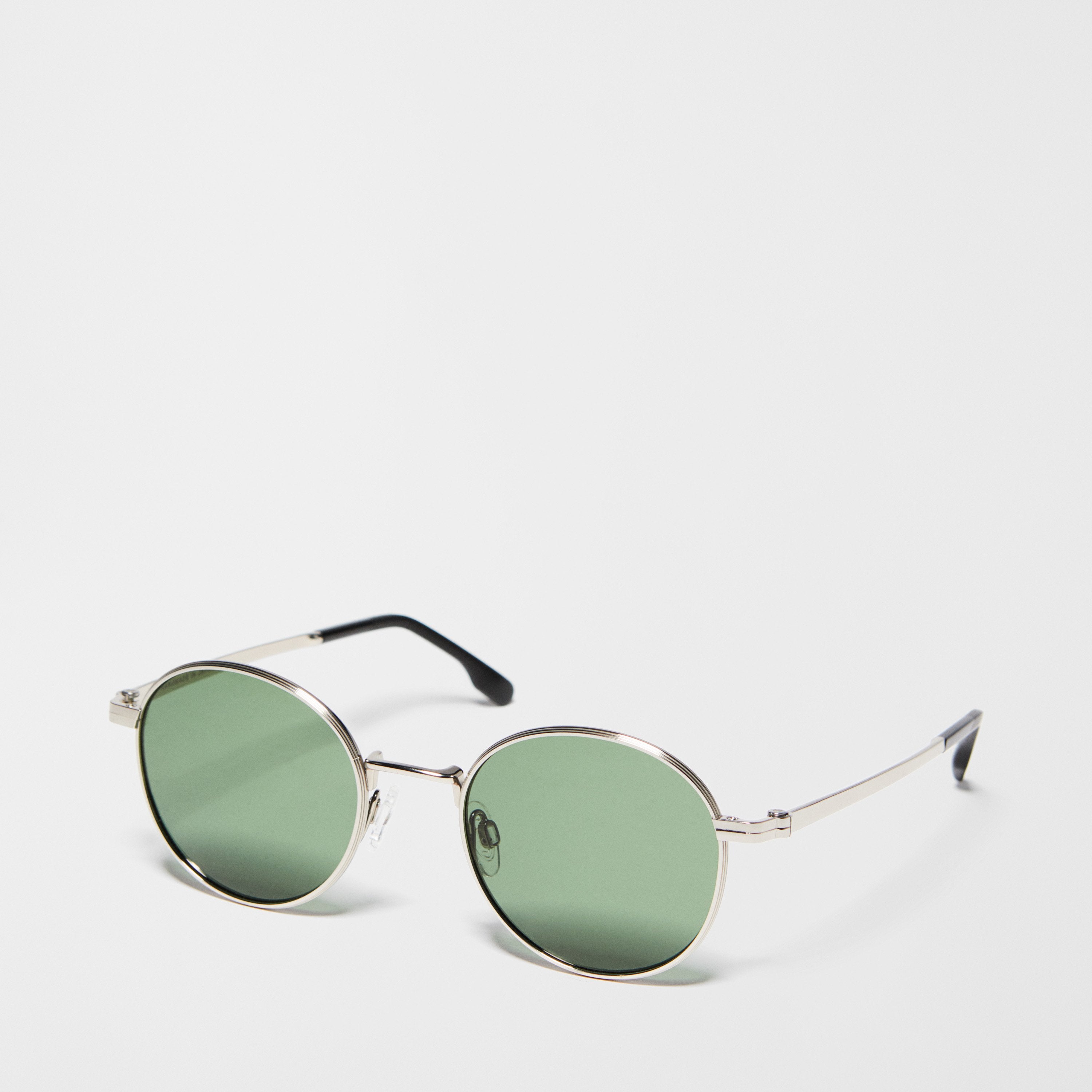 Sunglasses With Round Frames - Titanium - Singular Society