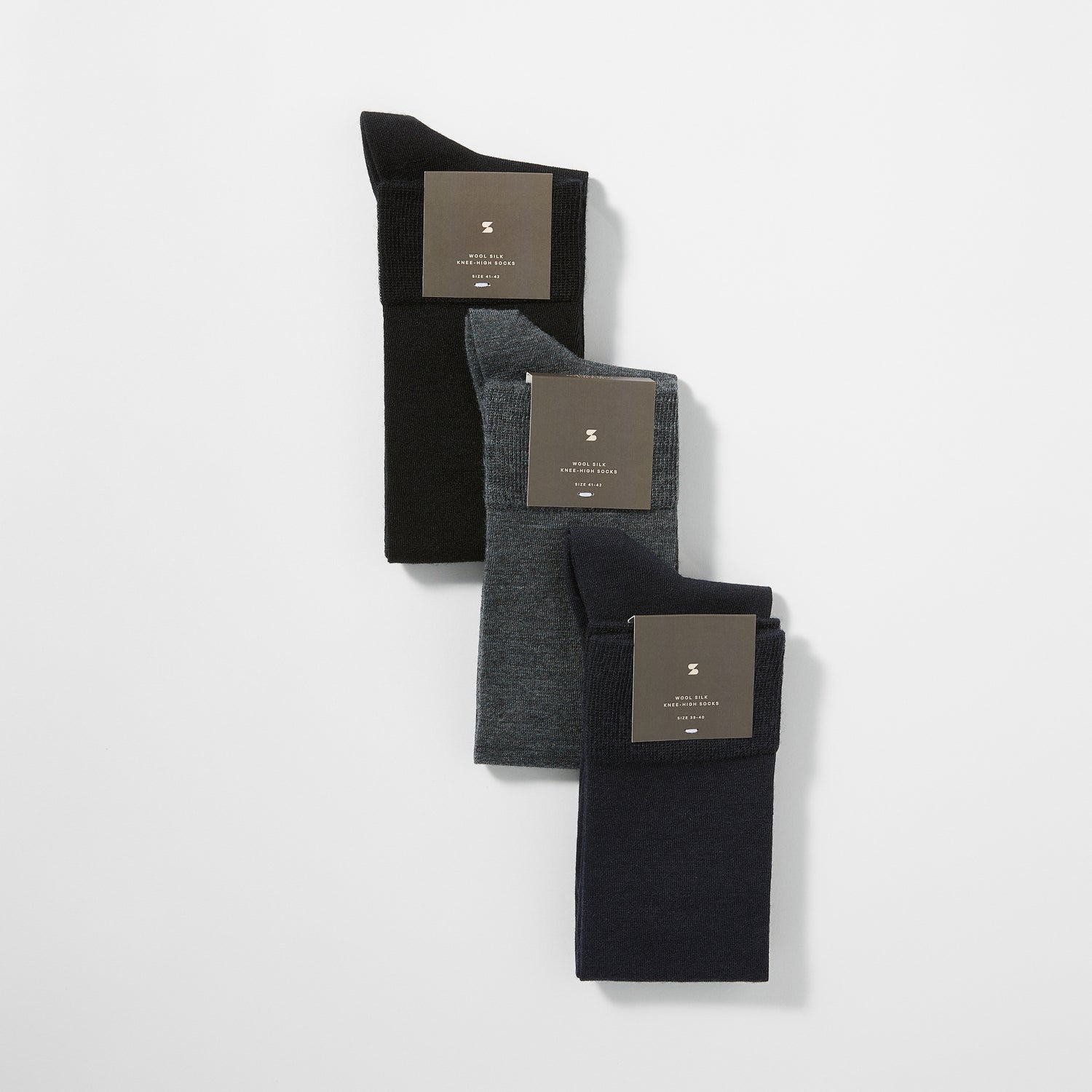 Wool Silk Knee-High Socks