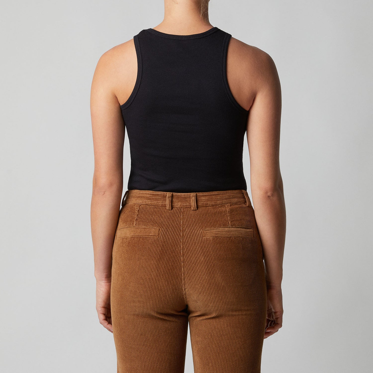 Women's Cotton-Cashmere Rib Tank Top