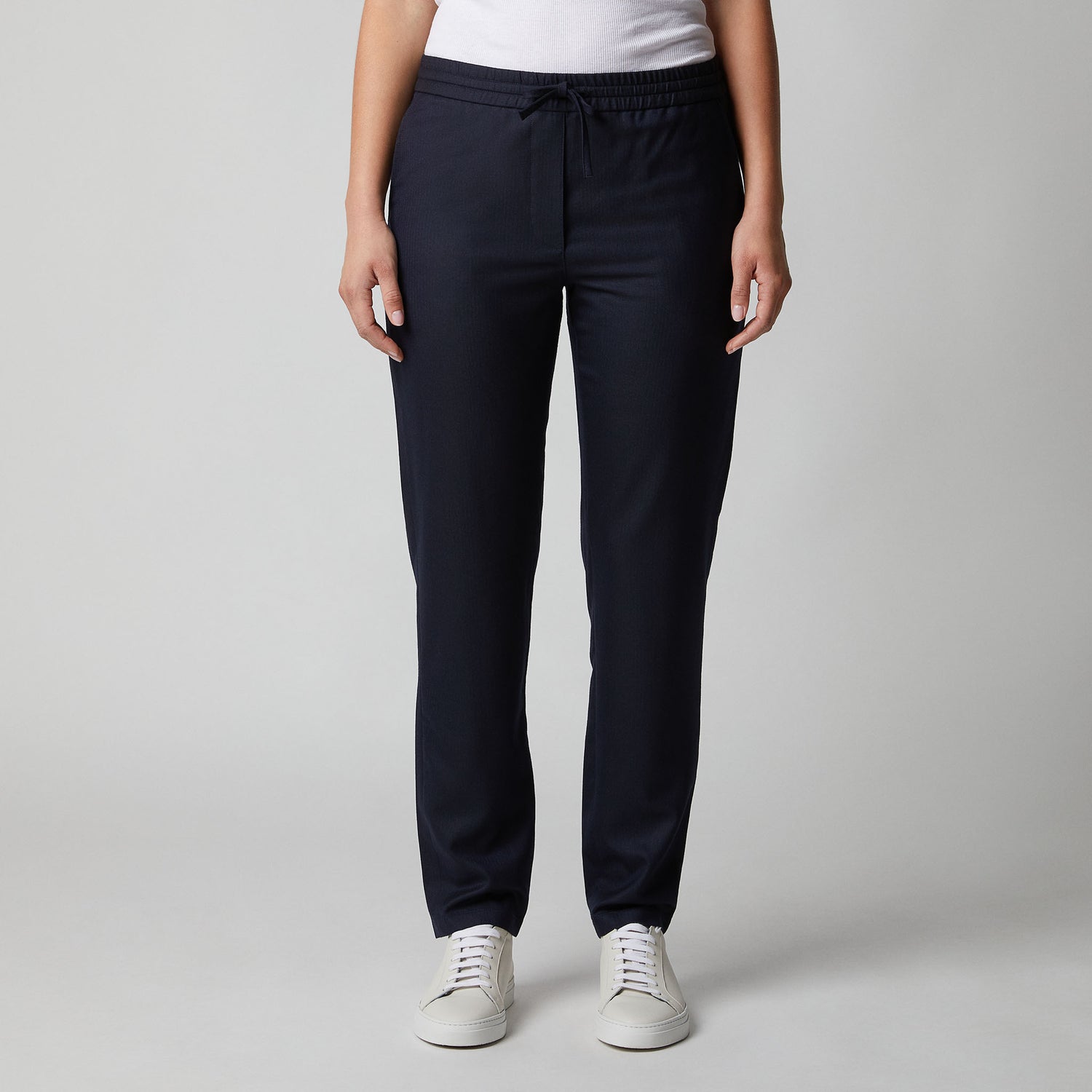 Women's Wool Drawstring Trousers